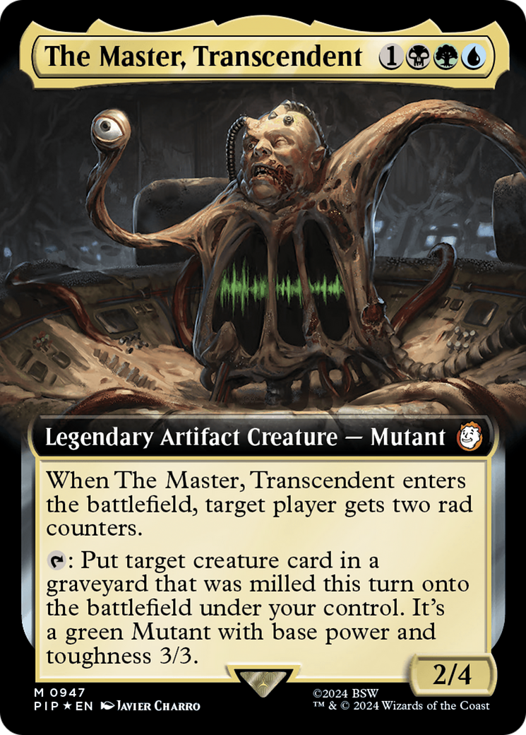 The Master, Transcendent (Extended Art) (Surge Foil) [Fallout] | The Gaming-Verse