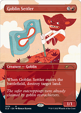 Goblin Settler (Borderless) [Secret Lair Drop Series] | The Gaming-Verse