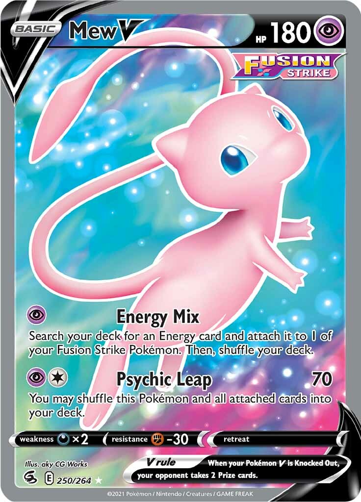 Mew V (250/264) [Sword & Shield: Fusion Strike] | The Gaming-Verse