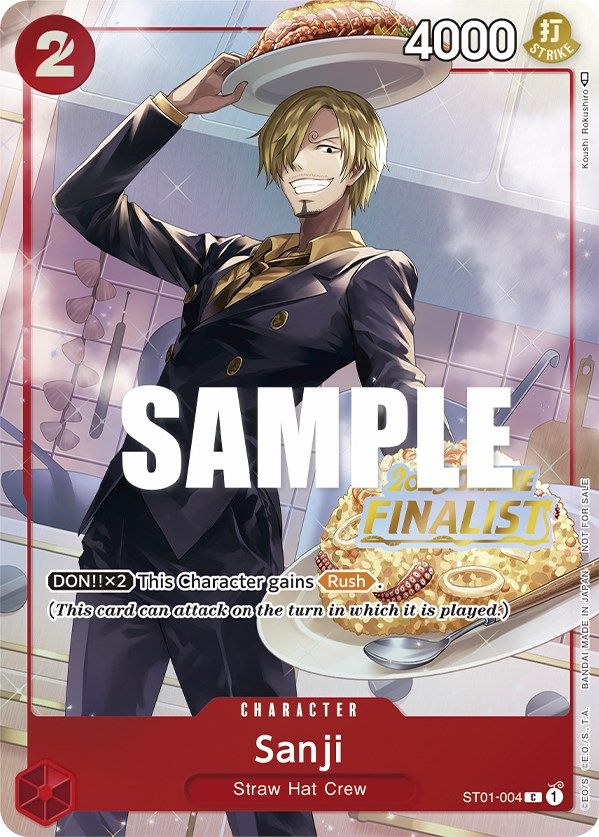 Sanji (Online Regional 2023) [Finalist] [One Piece Promotion Cards] | The Gaming-Verse