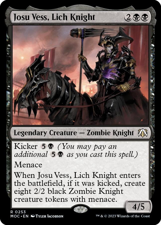 Josu Vess, Lich Knight [March of the Machine Commander] | The Gaming-Verse