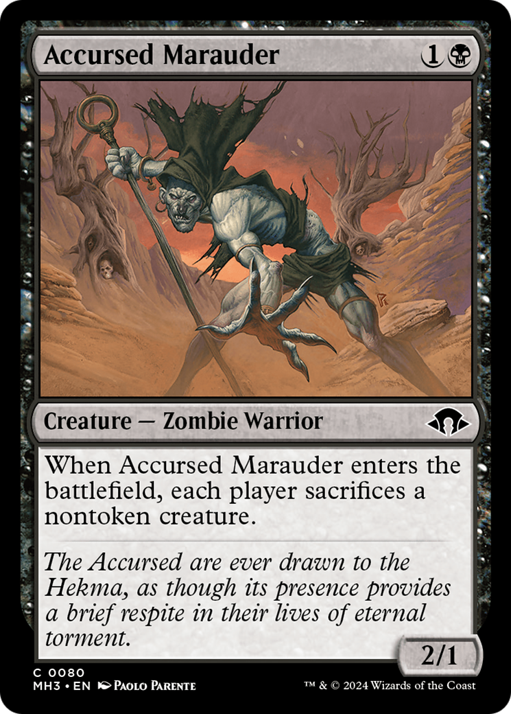 Accursed Marauder [Modern Horizons 3] | The Gaming-Verse