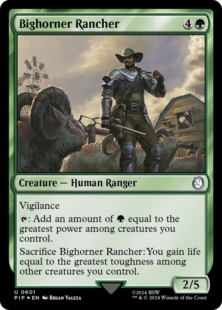 Bighorner Rancher (Surge Foil) [Fallout] | The Gaming-Verse