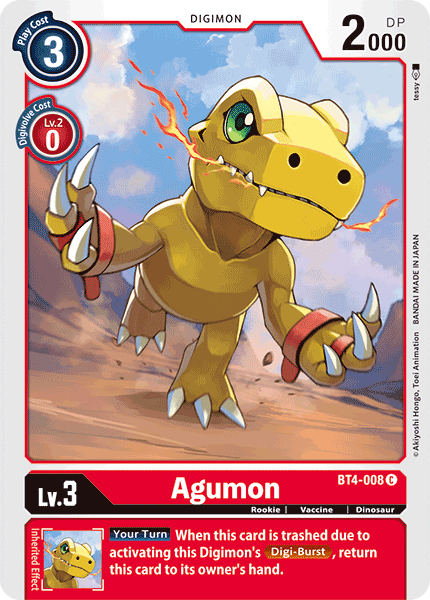 Agumon [BT4-008] [Great Legend] | The Gaming-Verse