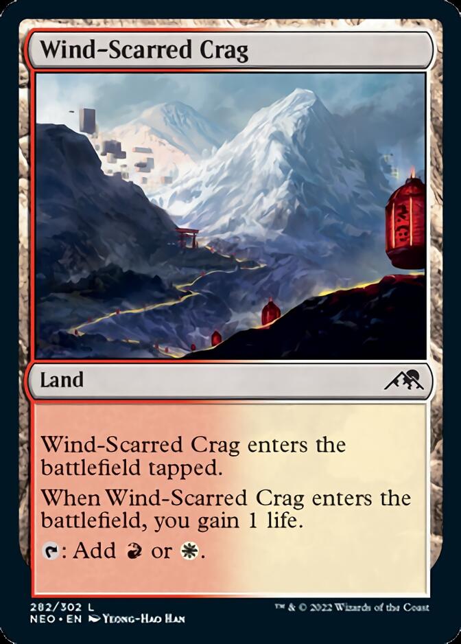 Wind-Scarred Crag [Kamigawa: Neon Dynasty] | The Gaming-Verse