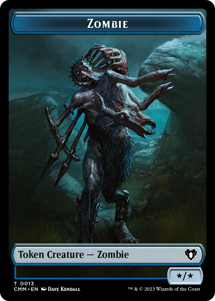 Zombie Token (13) [Commander Masters Tokens] | The Gaming-Verse