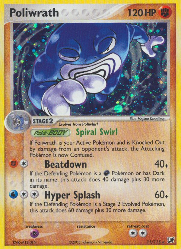 Poliwrath (11/115) [EX: Unseen Forces] | The Gaming-Verse