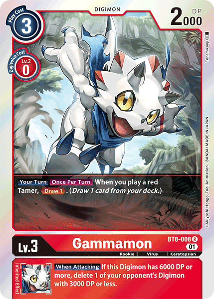 Gammamon [BT8-008] [New Awakening] | The Gaming-Verse