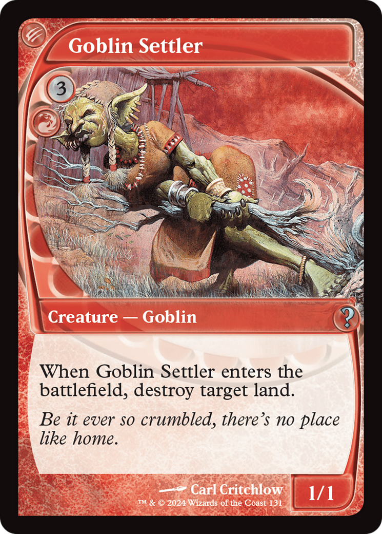 Goblin Settler (Future Sight) [Mystery Booster 2] | The Gaming-Verse