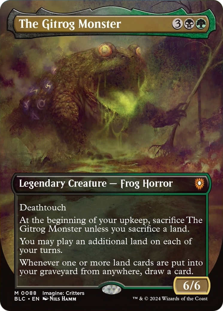 The Gitrog Monster (Borderless) [Bloomburrow Commander] | The Gaming-Verse