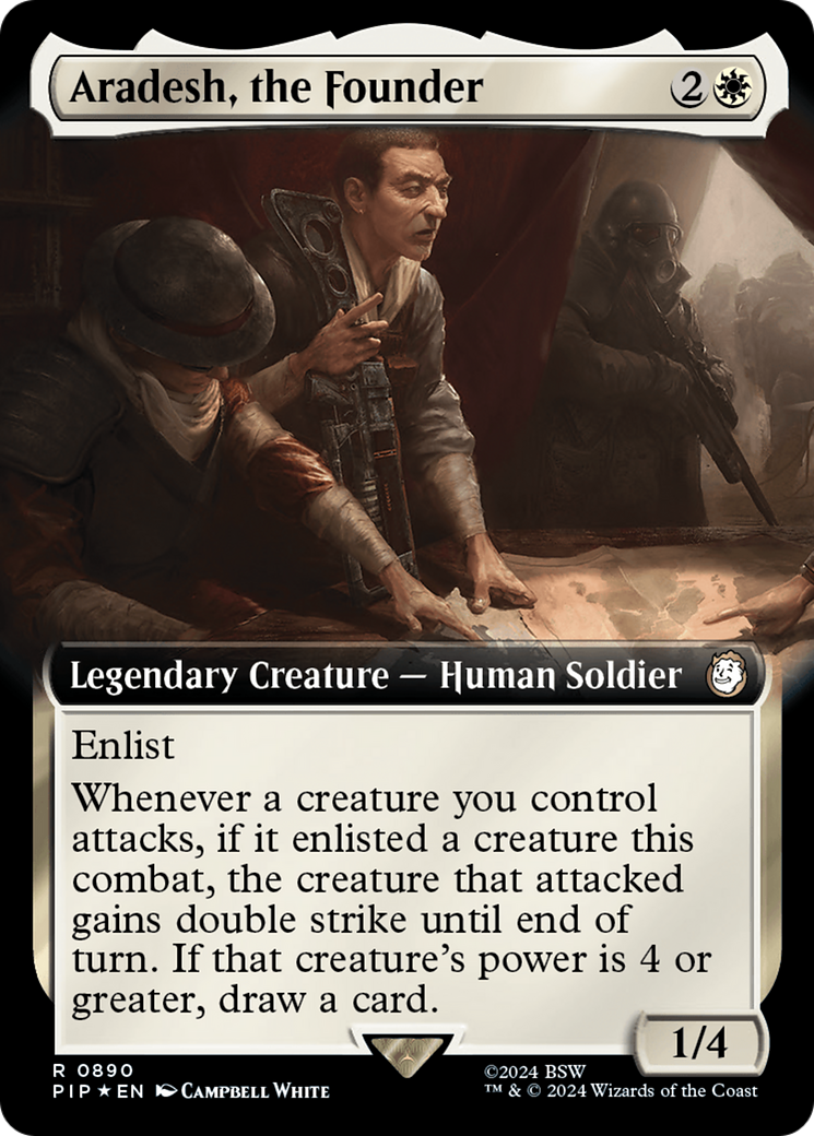 Aradesh, the Founder (Extended Art) (Surge Foil) [Fallout] | The Gaming-Verse