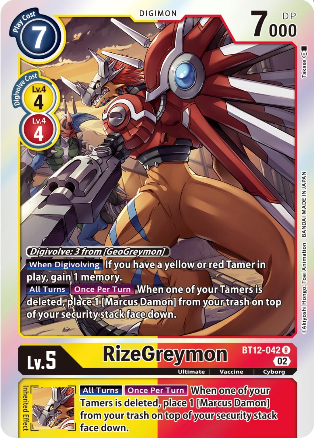 RizeGreymon [BT12-042] [Across Time] | The Gaming-Verse