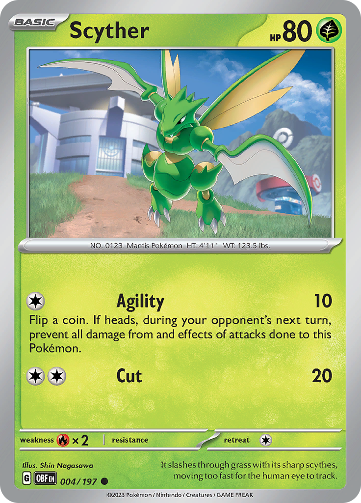 Scyther (004/197) [Scarlet & Violet: Obsidian Flames] | The Gaming-Verse