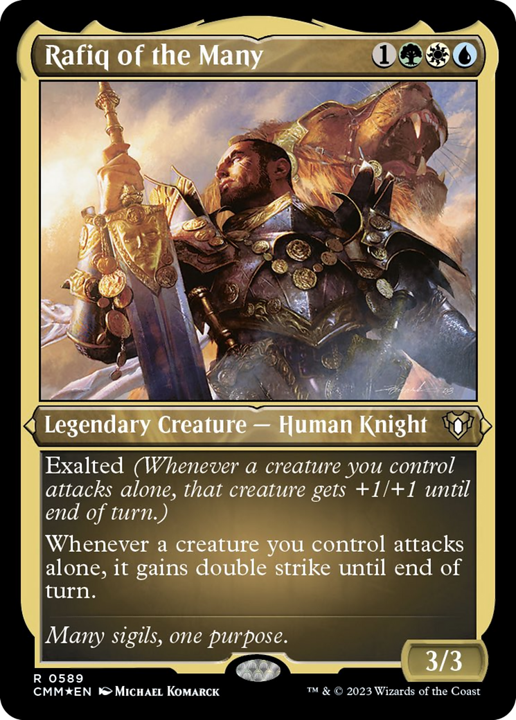 Rafiq of the Many (Foil Etched) [Commander Masters] | The Gaming-Verse