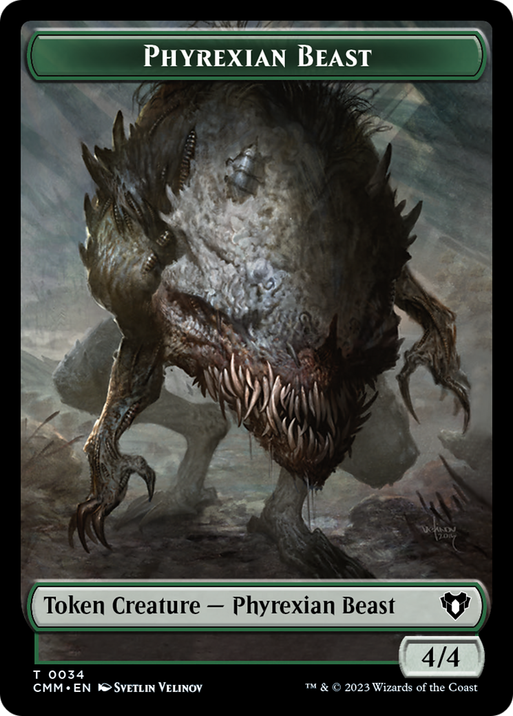 Phyrexian Beast Token [Commander Masters Tokens] | The Gaming-Verse