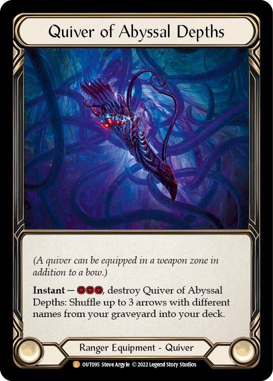 Quiver of Abyssal Depths [OUT095] (Outsiders)  Rainbow Foil | The Gaming-Verse