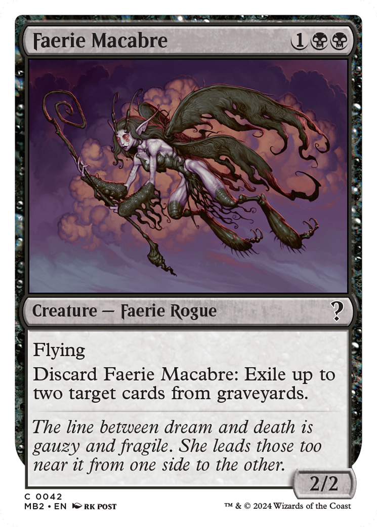 Faerie Macabre (White Border) [Mystery Booster 2] | The Gaming-Verse