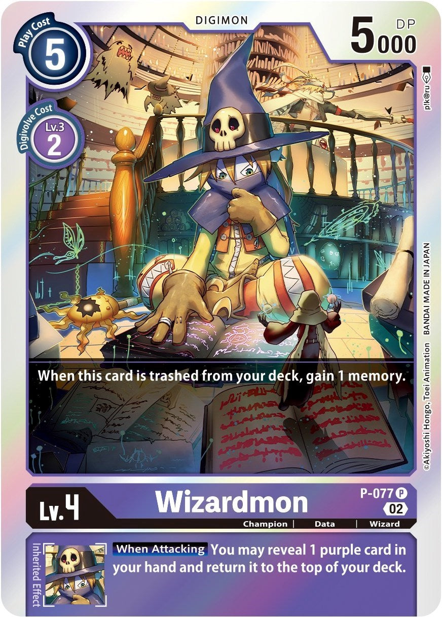 Wizardmon [P-077] (Alternate Art) [Starter Deck: Beelzemon Advanced Deck Set] | The Gaming-Verse