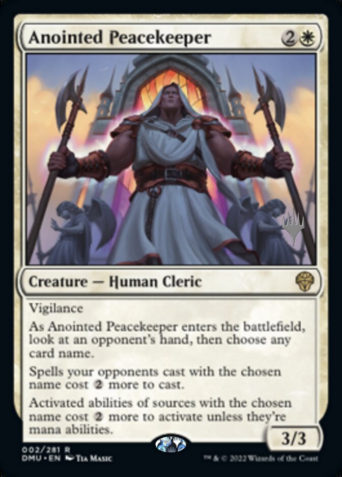 Anointed Peacekeeper (Promo Pack) [Dominaria United Promos] | The Gaming-Verse