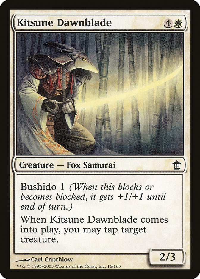 Kitsune Dawnblade [Saviors of Kamigawa] | The Gaming-Verse