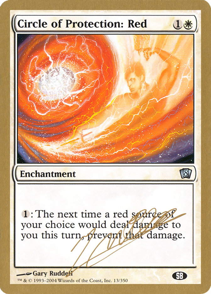 Circle of Protection: Red (Julien Nuijten) (SB) [World Championship Decks 2004] | The Gaming-Verse