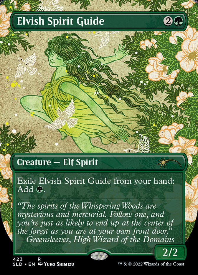 Elvish Spirit Guide (Borderless) [Secret Lair Drop Series] | The Gaming-Verse