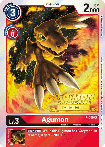 Agumon [P-009] (Digimon Card Game Fest 2022) [Promotional Cards] | The Gaming-Verse