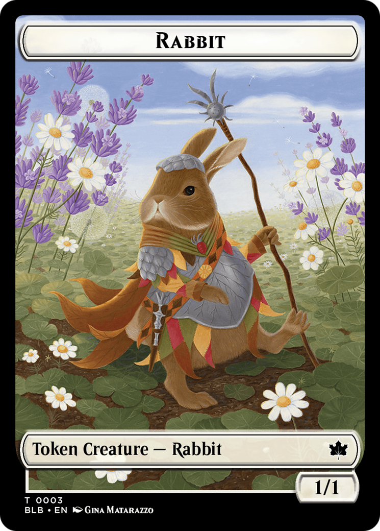 Rabbit // Finch Formation Double-Sided Token [Bloomburrow Tokens] | The Gaming-Verse