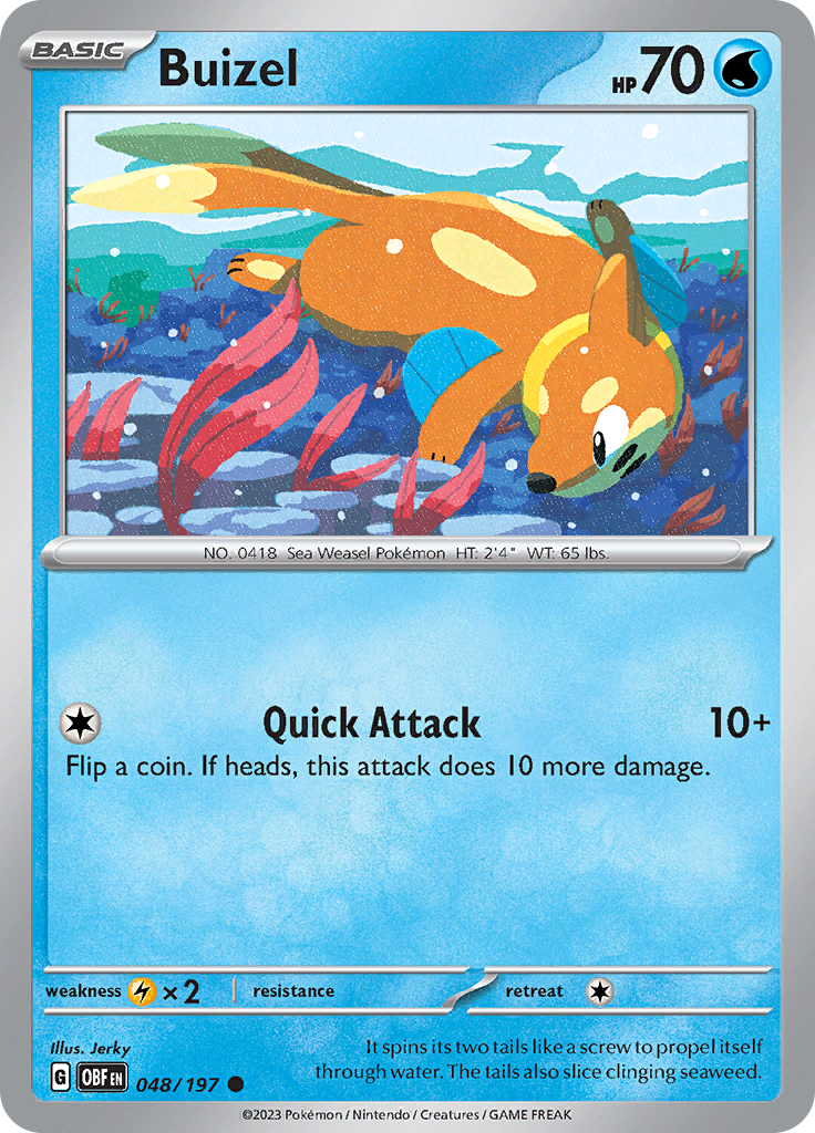 Buizel (048/197) [Scarlet & Violet: Obsidian Flames] | The Gaming-Verse