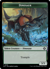 Elephant // Dinosaur (0010) Double-Sided Token [The Lost Caverns of Ixalan Commander Tokens] | The Gaming-Verse