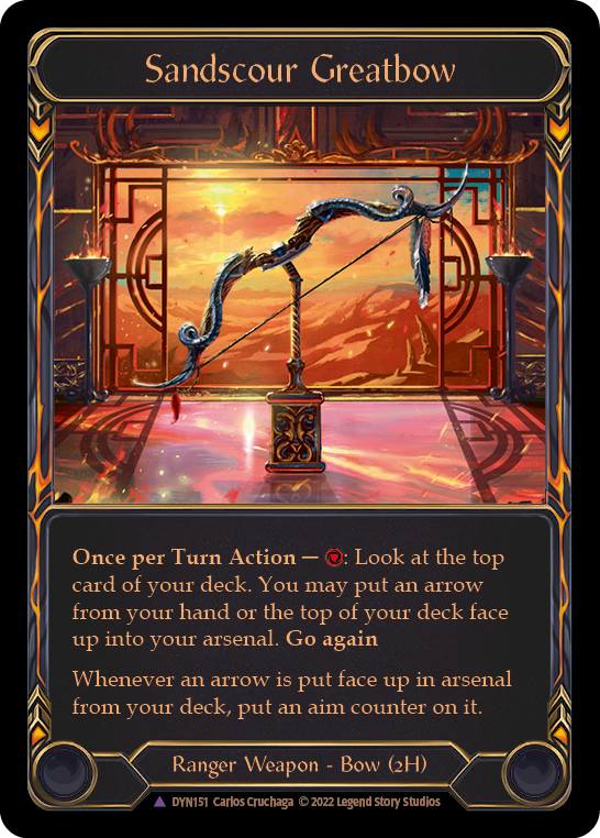 Sandscour Greatbow (Marvel) [DYN151] (Dynasty)  Cold Foil | The Gaming-Verse