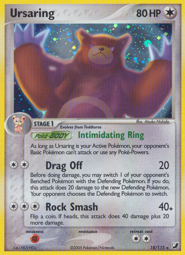 Ursaring (18/115) [EX: Unseen Forces] | The Gaming-Verse