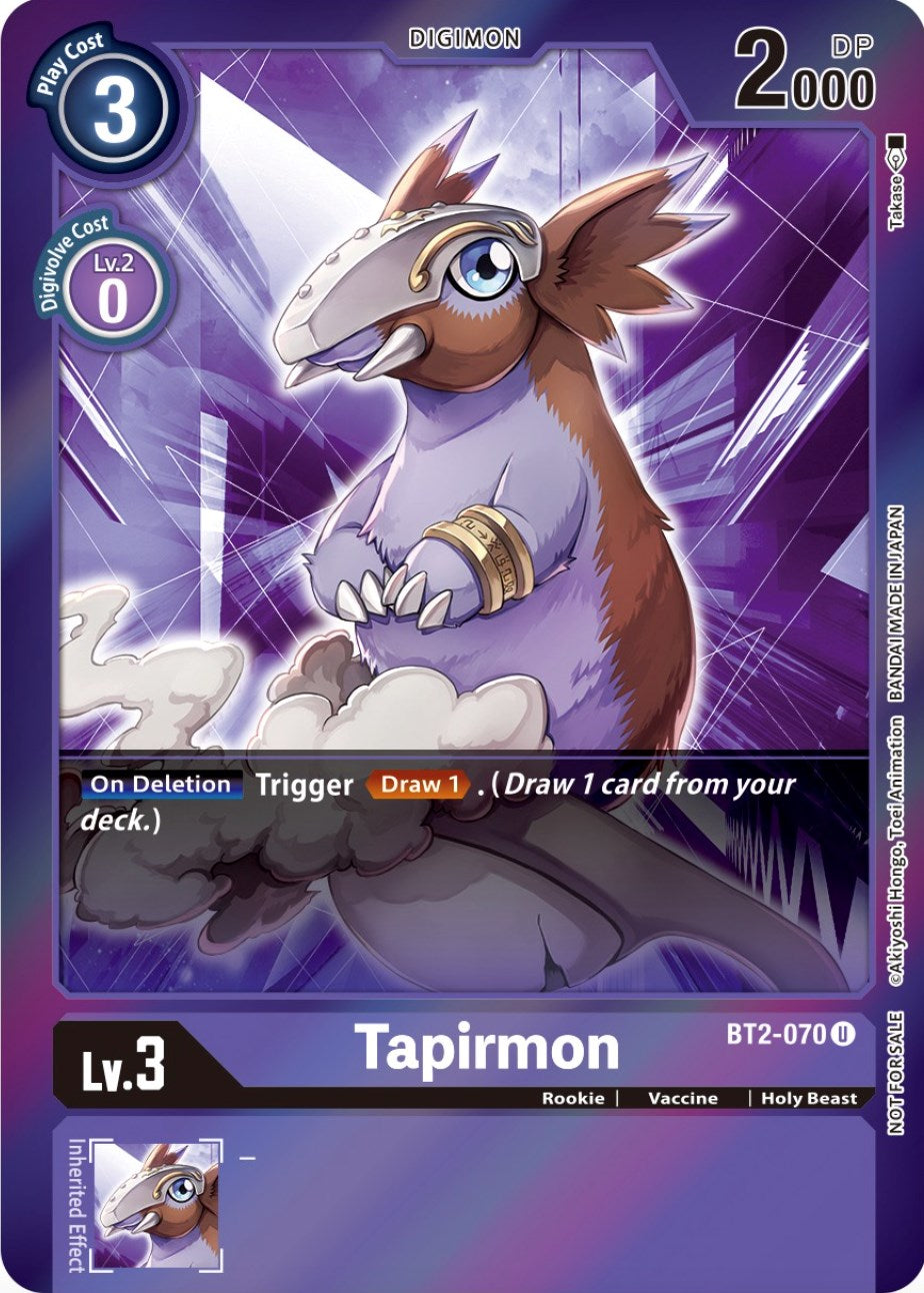 Tapirmon [BT2-070] (Event Pack 4) [Release Special Booster Promos] | The Gaming-Verse