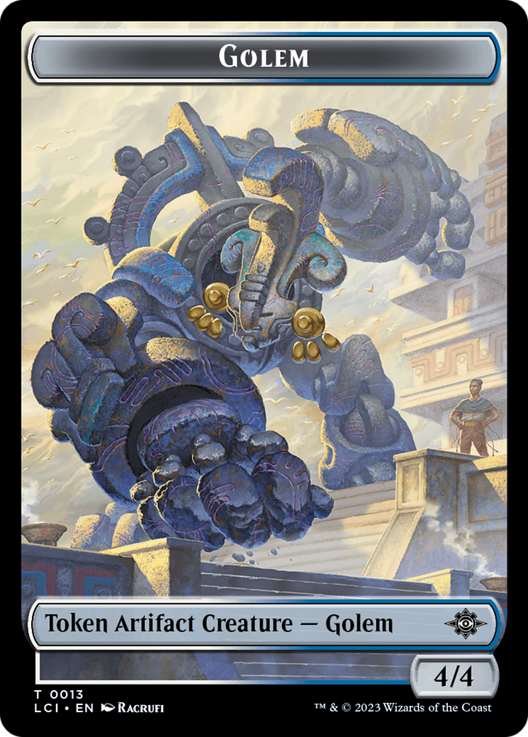 Golem Token [The Lost Caverns of Ixalan Tokens] | The Gaming-Verse