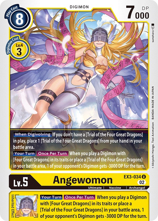 Angewomon [EX3-034] [Draconic Roar] | The Gaming-Verse