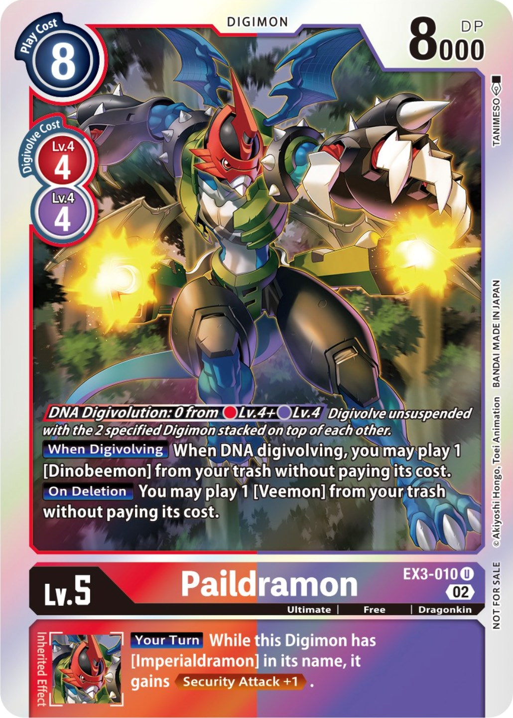 Paildramon [EX3-010] (Alternate Art) [Draconic Roar] | The Gaming-Verse