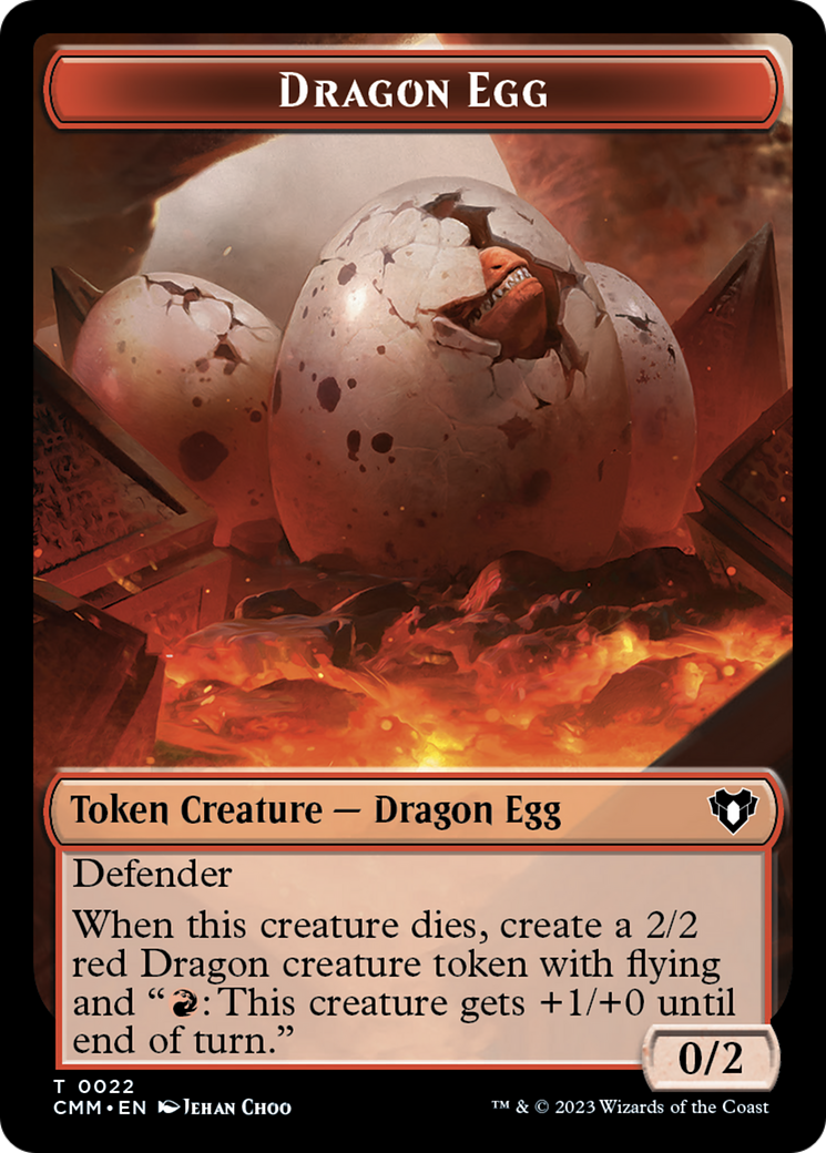 Dragon Egg Token [Commander Masters Tokens] | The Gaming-Verse