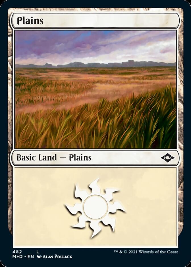 Plains (482) (Foil Etched) [Modern Horizons 2] | The Gaming-Verse