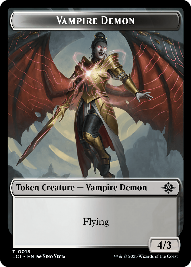 Vampire Demon Token [The Lost Caverns of Ixalan Tokens] | The Gaming-Verse