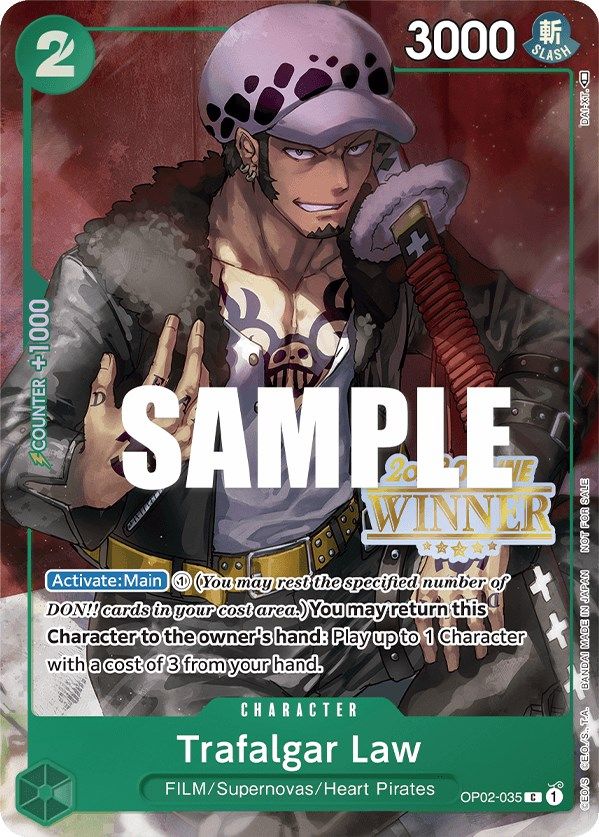 Trafalgar Law (Online Regional 2023) [Winner] [One Piece Promotion Cards] | The Gaming-Verse