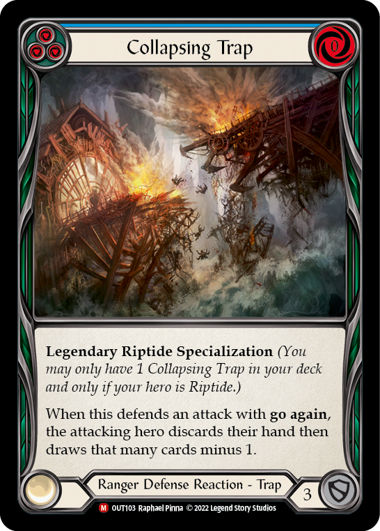 Collapsing Trap [OUT103] (Outsiders)  Rainbow Foil | The Gaming-Verse