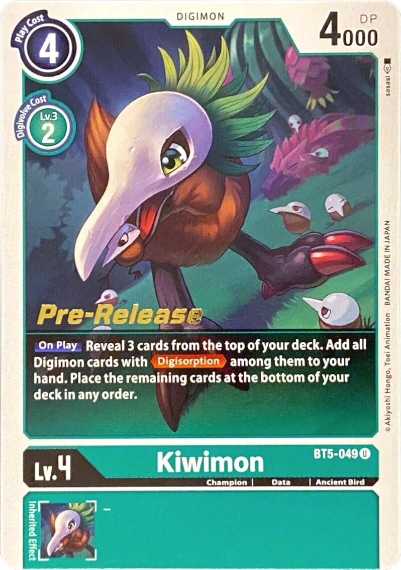 Kiwimon [BT5-049] [Battle of Omni Pre-Release Promos] | The Gaming-Verse