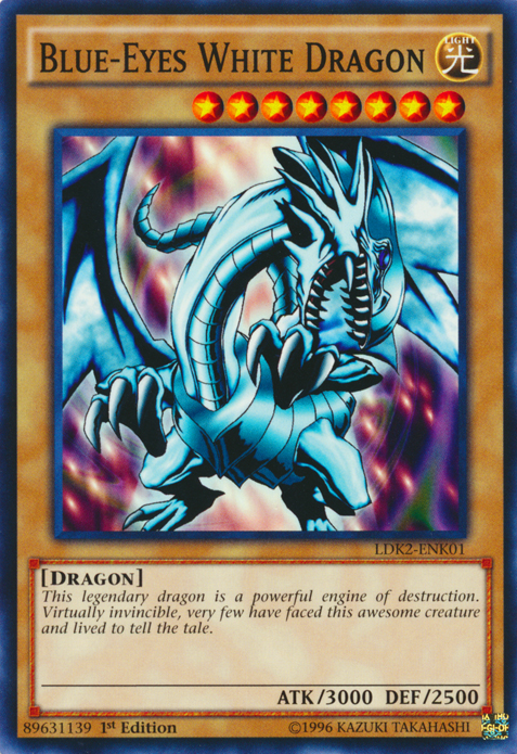 Blue-Eyes White Dragon (Version 1) [LDK2-ENK01] Common | The Gaming-Verse