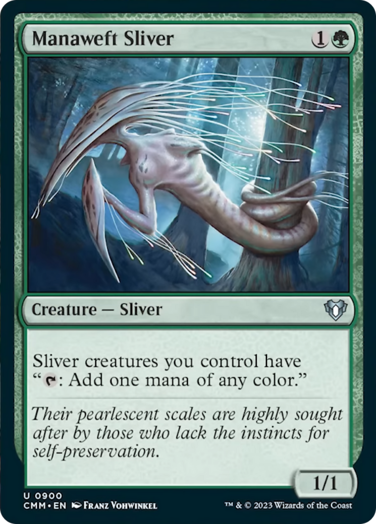 Manaweft Sliver [Commander Masters] | The Gaming-Verse