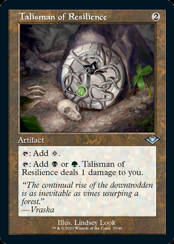 Talisman of Resilience (Retro Foil Etched) [Modern Horizons] | The Gaming-Verse