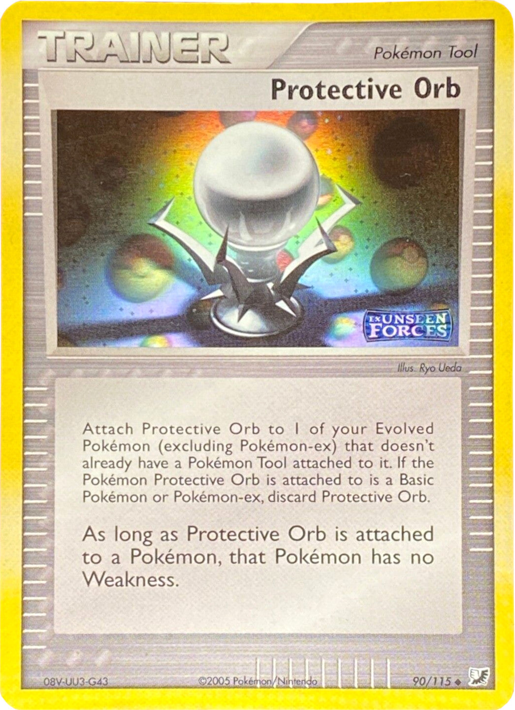 Protective Orb (90/115) (Stamped) [EX: Unseen Forces] | The Gaming-Verse