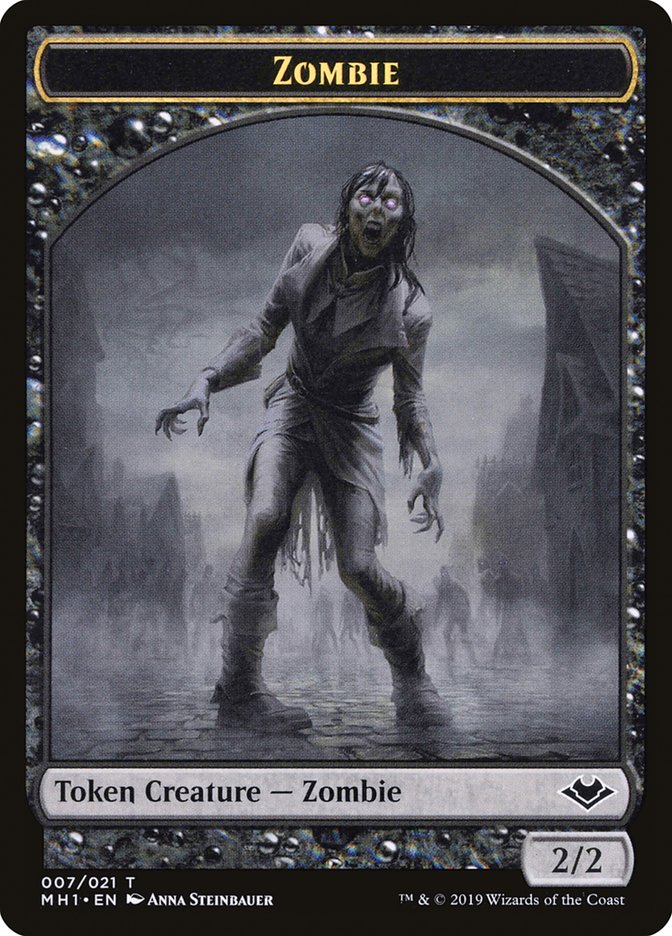 Zombie (007) // Myr (019) Double-Sided Token [Modern Horizons Tokens] | The Gaming-Verse