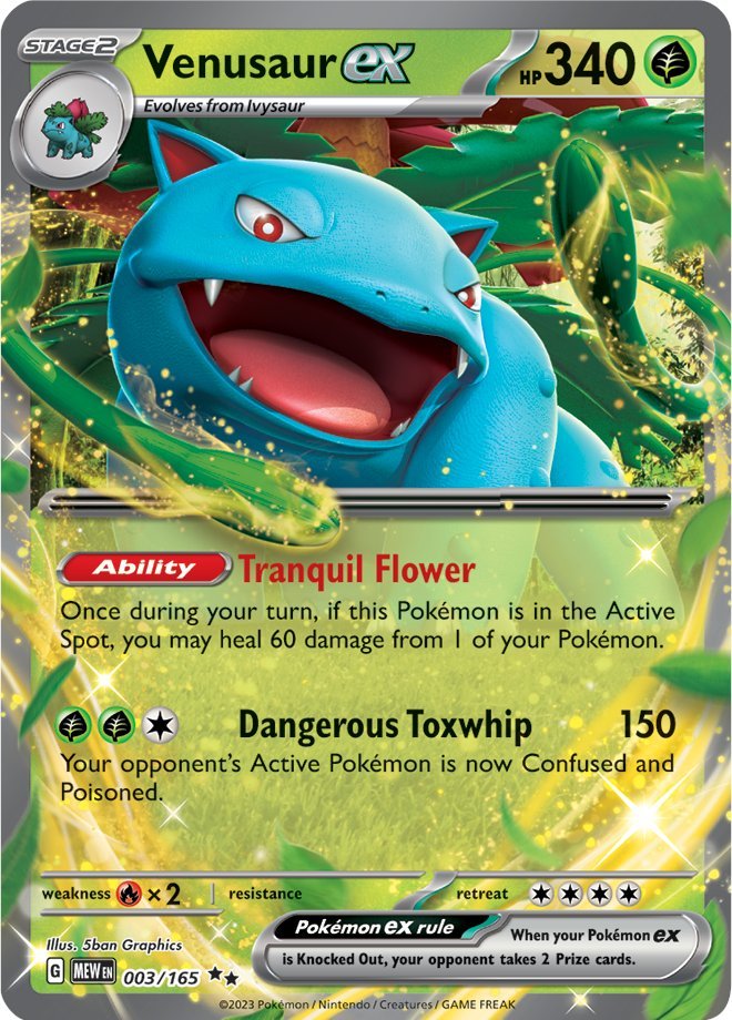 Venusaur ex (003/165) [Scarlet & Violet: 151] | The Gaming-Verse