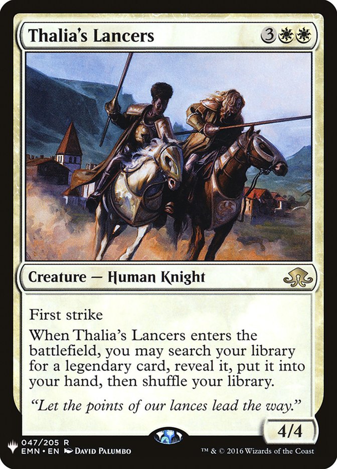 Thalia's Lancers [The List] | The Gaming-Verse