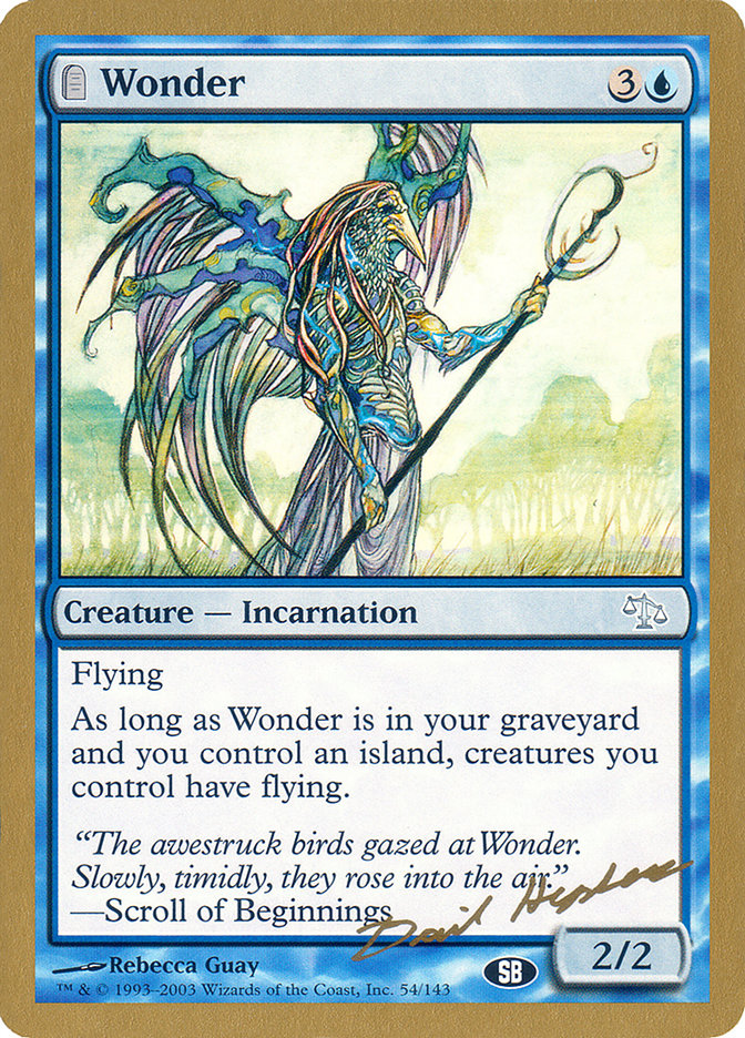 Wonder (Dave Humpherys) (SB) [World Championship Decks 2003] | The Gaming-Verse